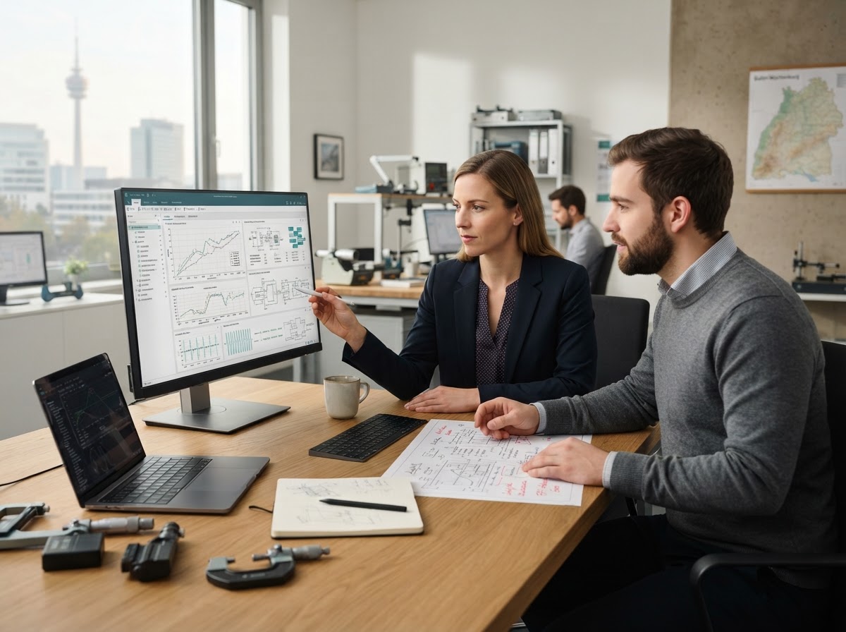 Durevi Loxar Team bei der Analyse von Finanzdaten und Entscheidungsmodellen